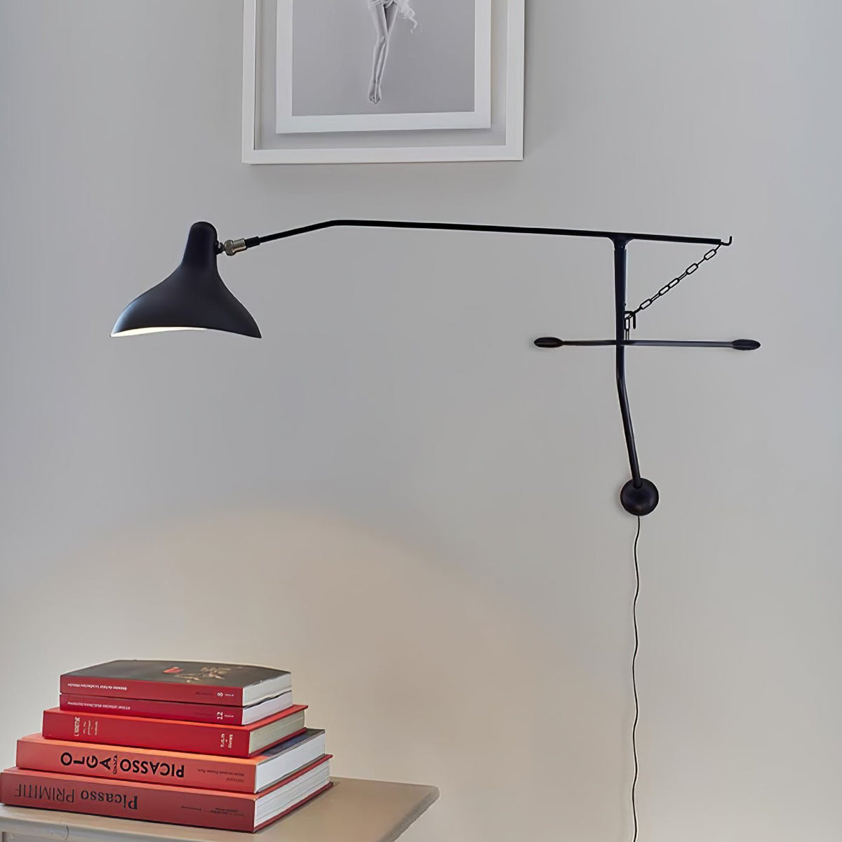 Ivsolarae Modern Minimalist Arm Wall Lamp