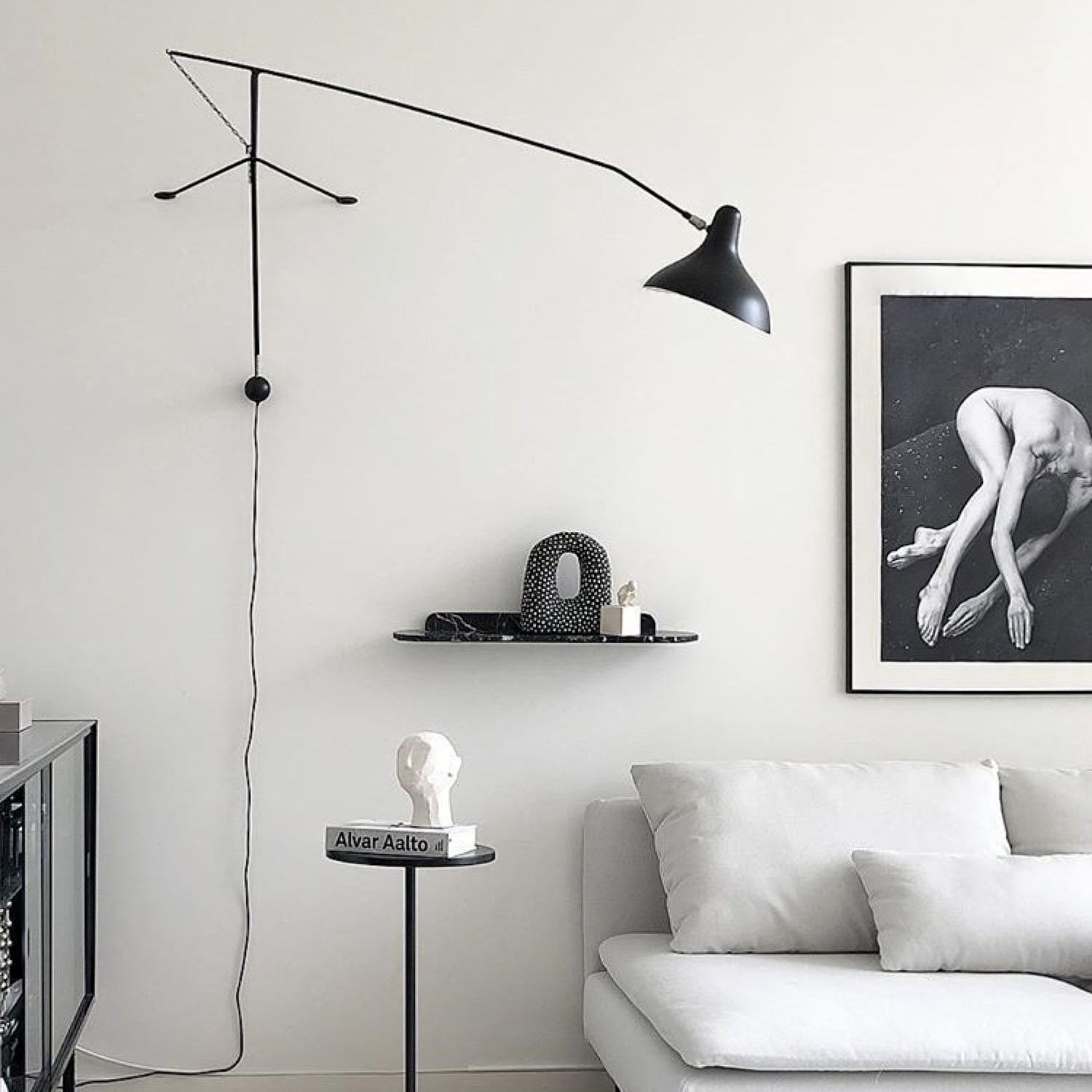Ivsolarae Modern Minimalist Arm Wall Lamp