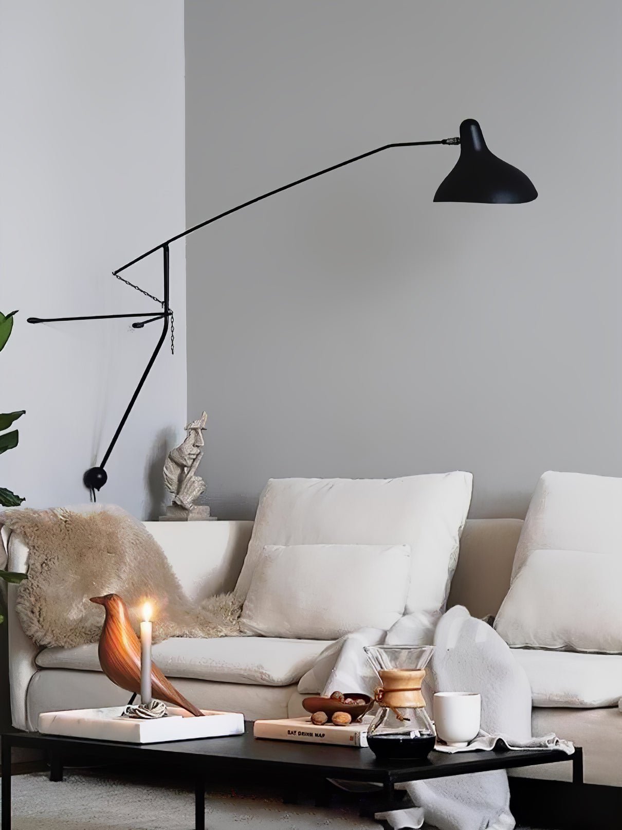 Ivsolarae Modern Minimalist Arm Wall Lamp