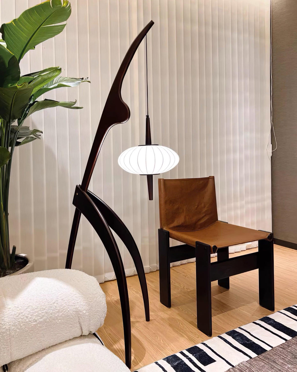 Ulen Mid Century Wooden Floor Lamp