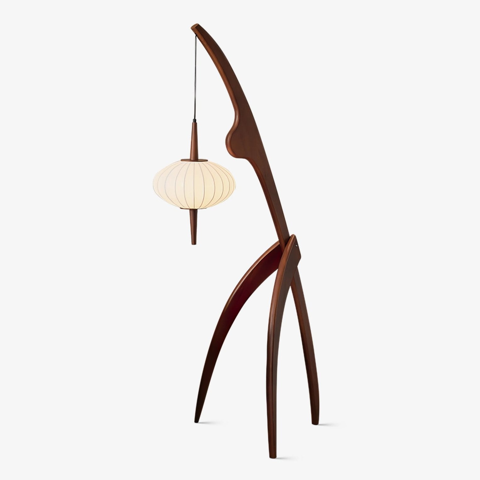 Ulen Mid Century Wooden Floor Lamp