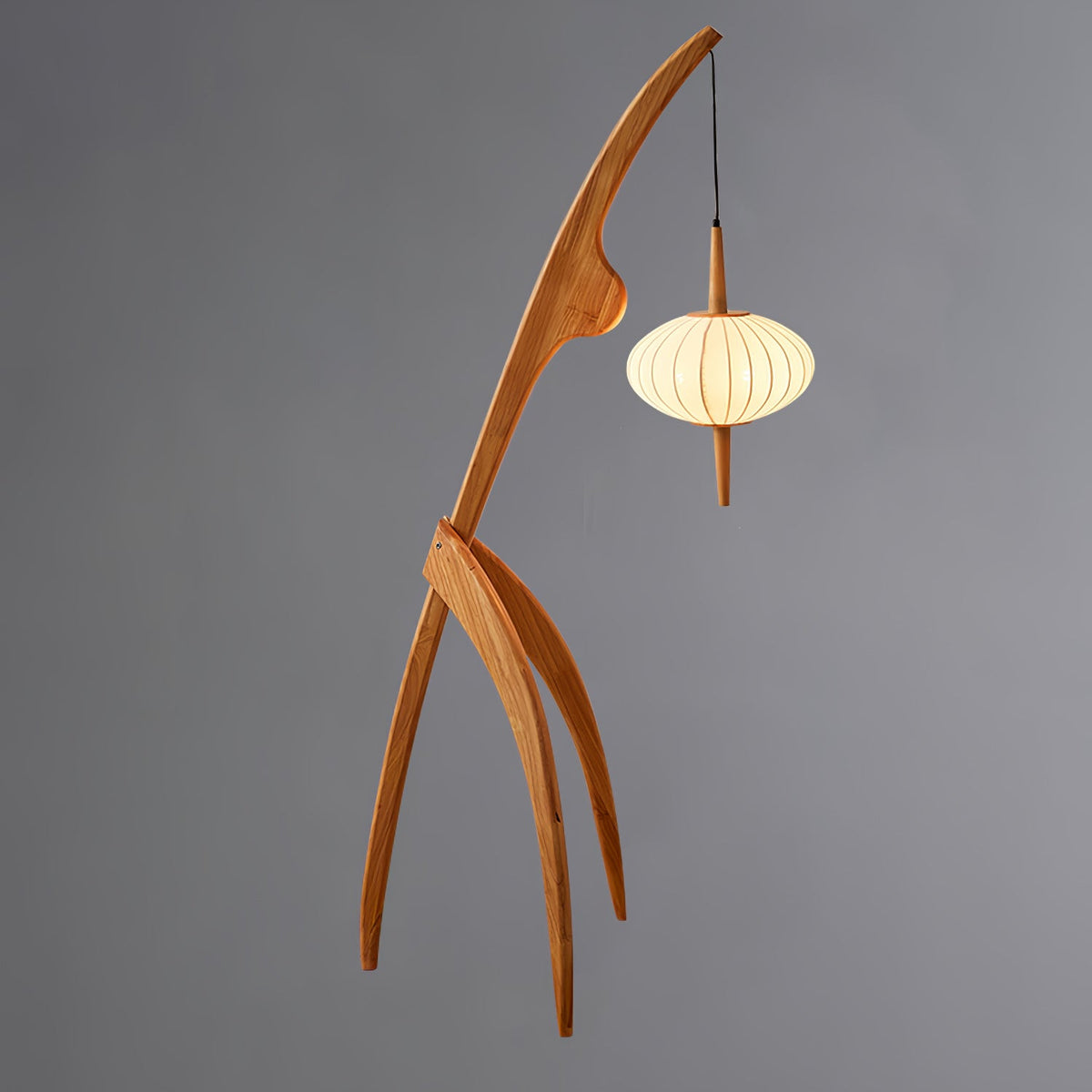 Ulen Mid Century Wooden Floor Lamp