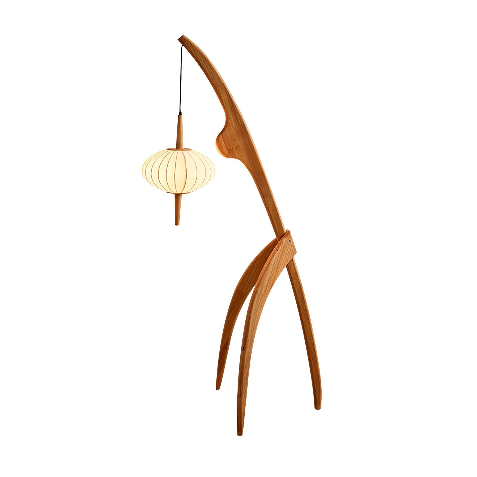 Ulen Mid Century Wooden Floor Lamp