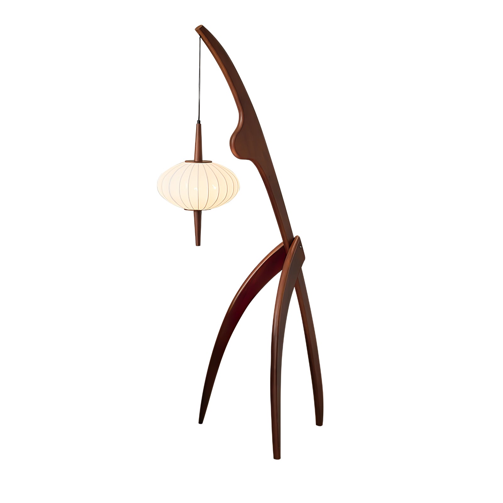 Ulen Mid Century Wooden Floor Lamp
