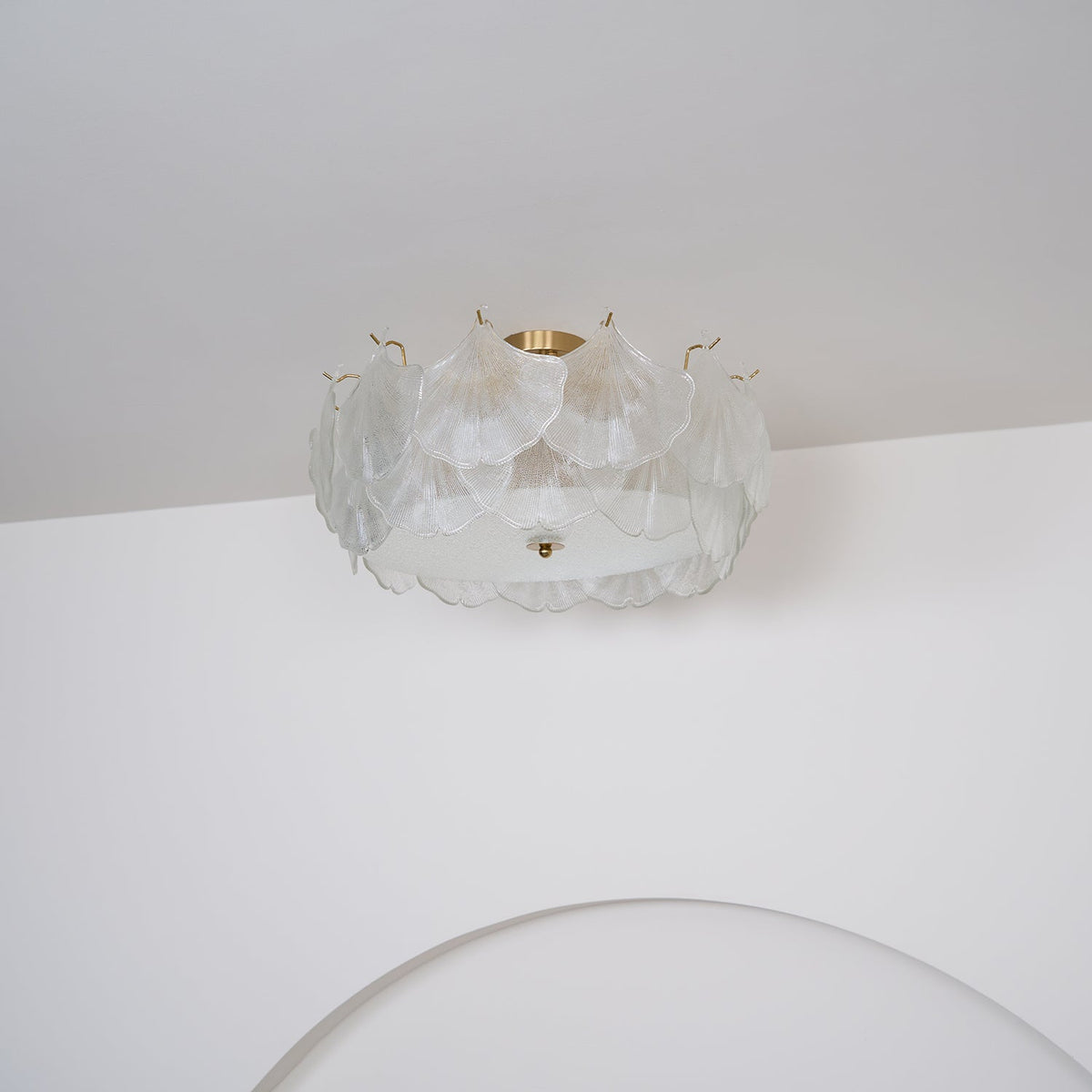 Quineth Maple Leaf Cluster Glass Ceiling Light