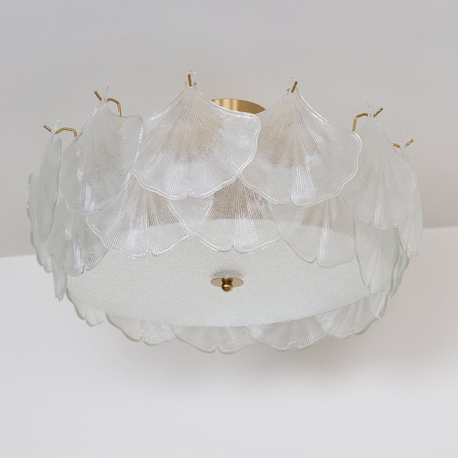 Quineth Maple Leaf Cluster Glass Ceiling Light