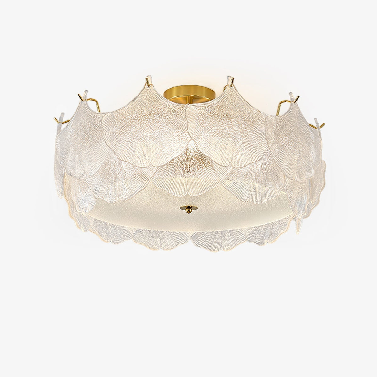 Quineth Maple Leaf Cluster Glass Ceiling Light