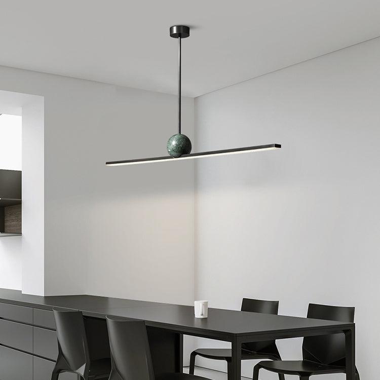 Mariiella Linear Minimalist Marble Pendant Light
