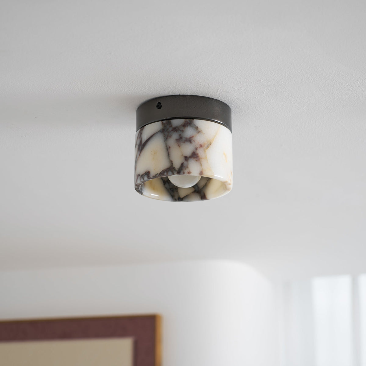 Selielle Round Marble Ceiling Lamp