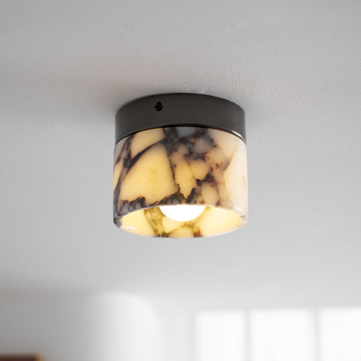 Selielle Round Marble Ceiling Lamp