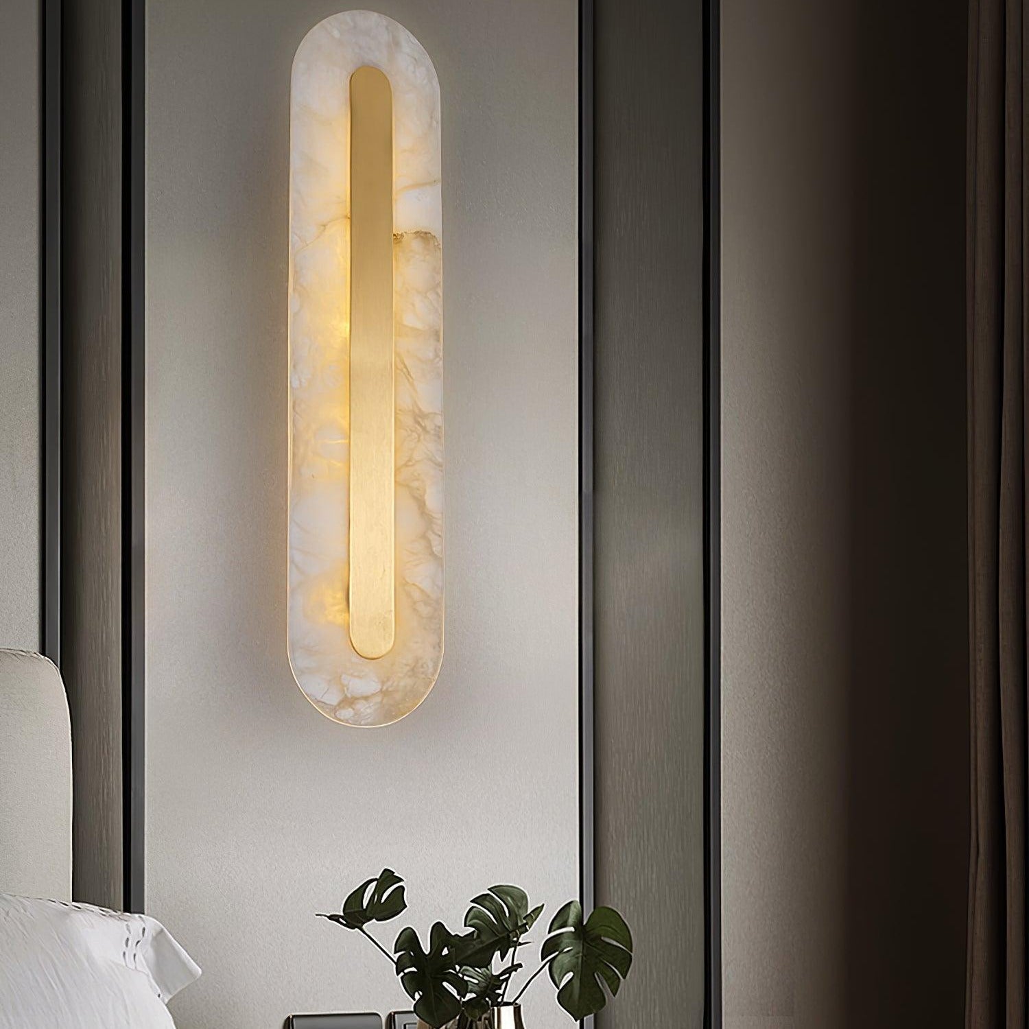 Ronan Alabaster Rounded Wall Lamp