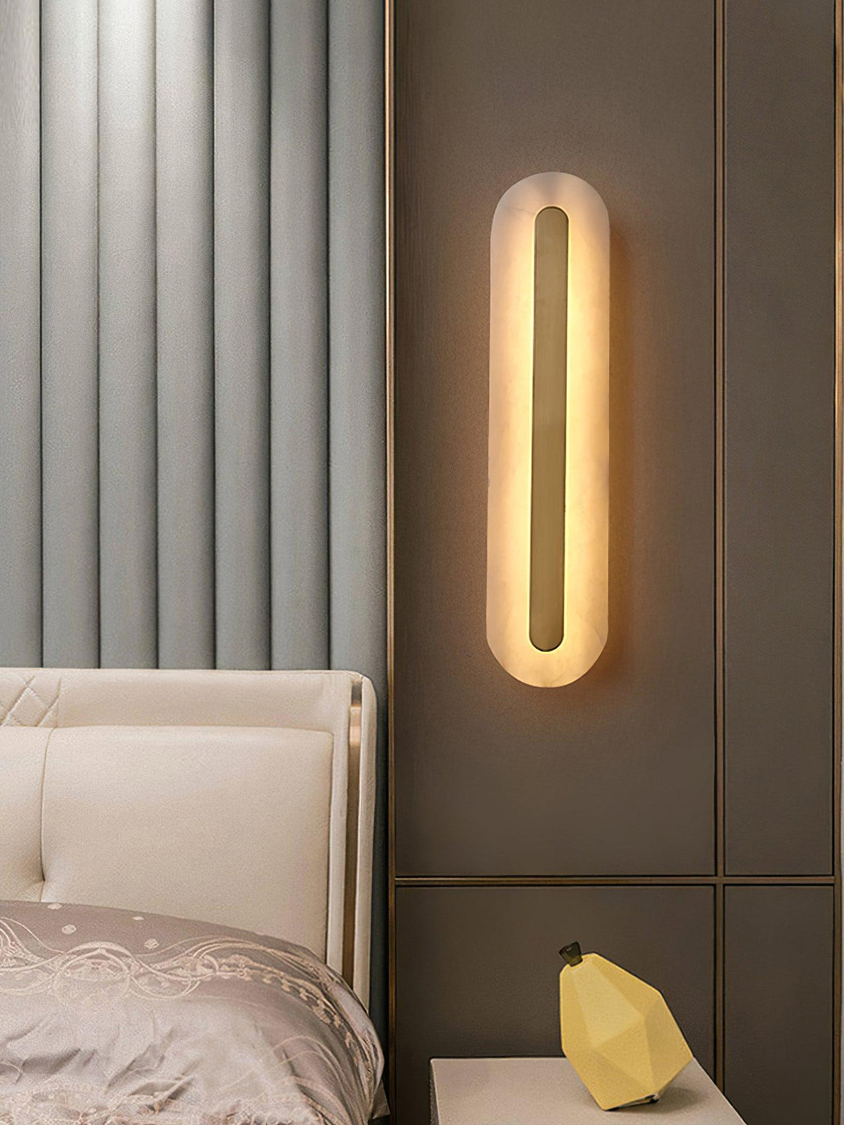 Selvia Minimalist Alabaster Wall Light