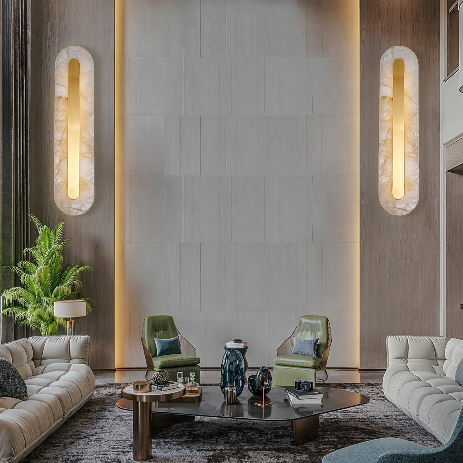 Ronan Alabaster Rounded Wall Lamp