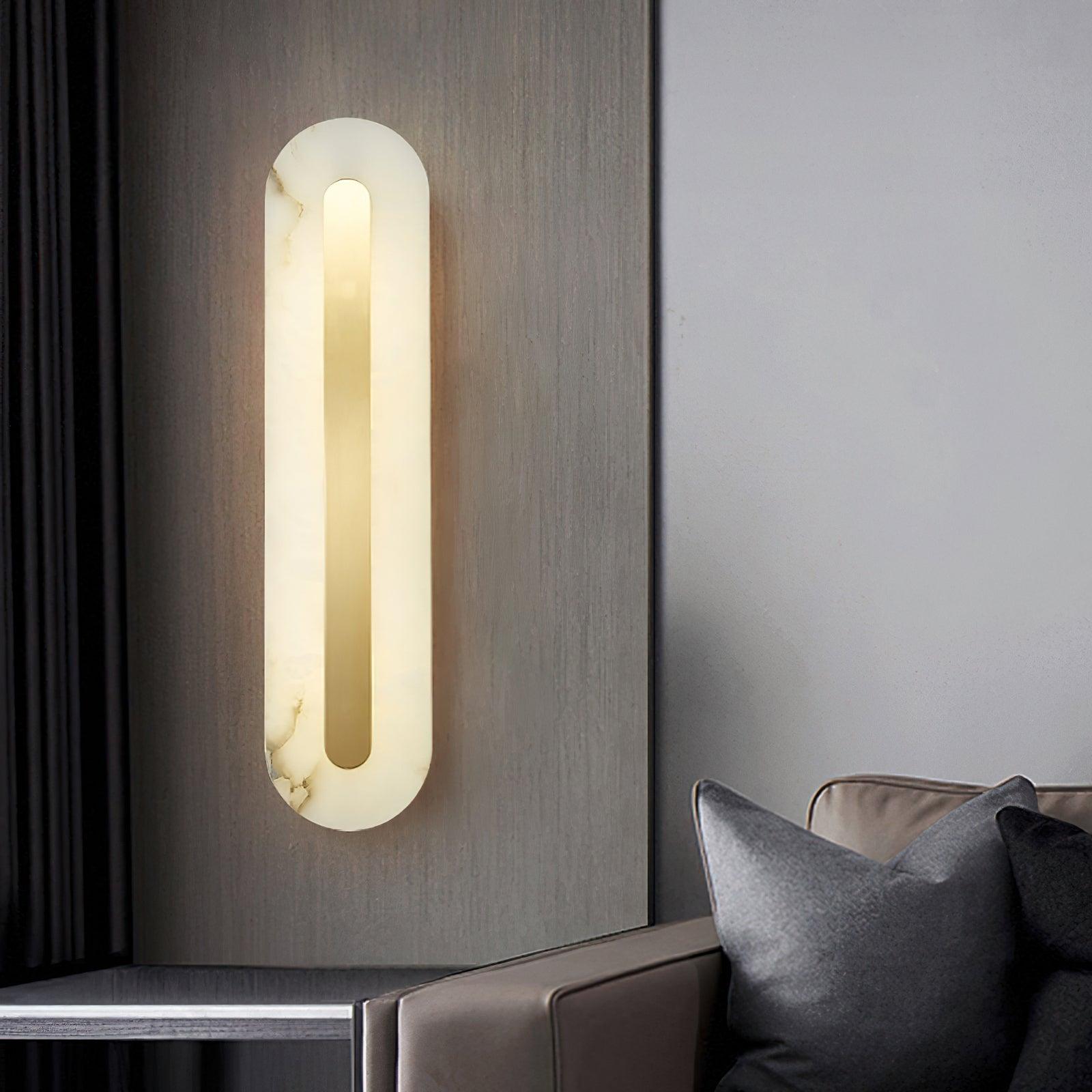Selvia Minimalist Alabaster Wall Light
