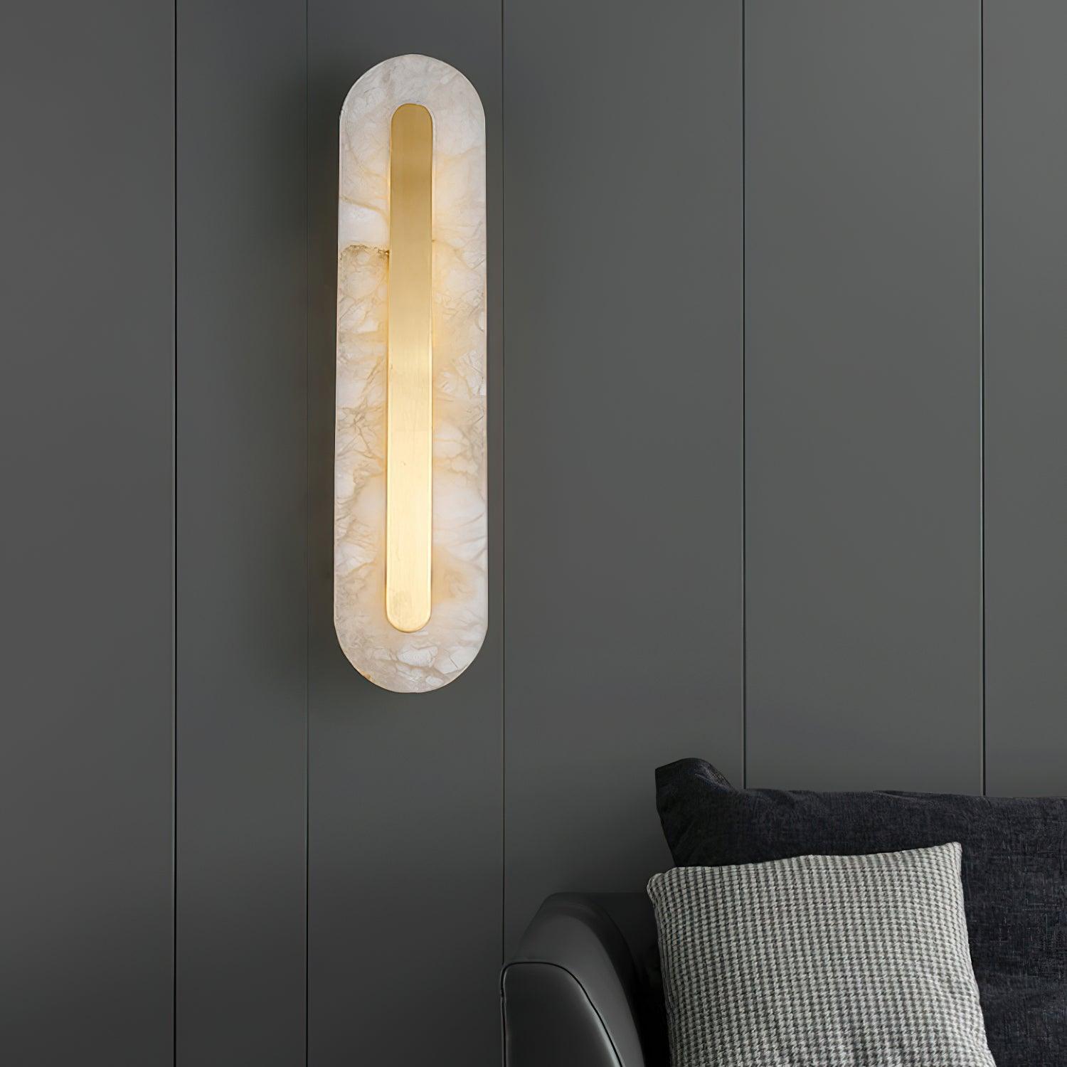 Selvia Minimalist Alabaster Wall Light