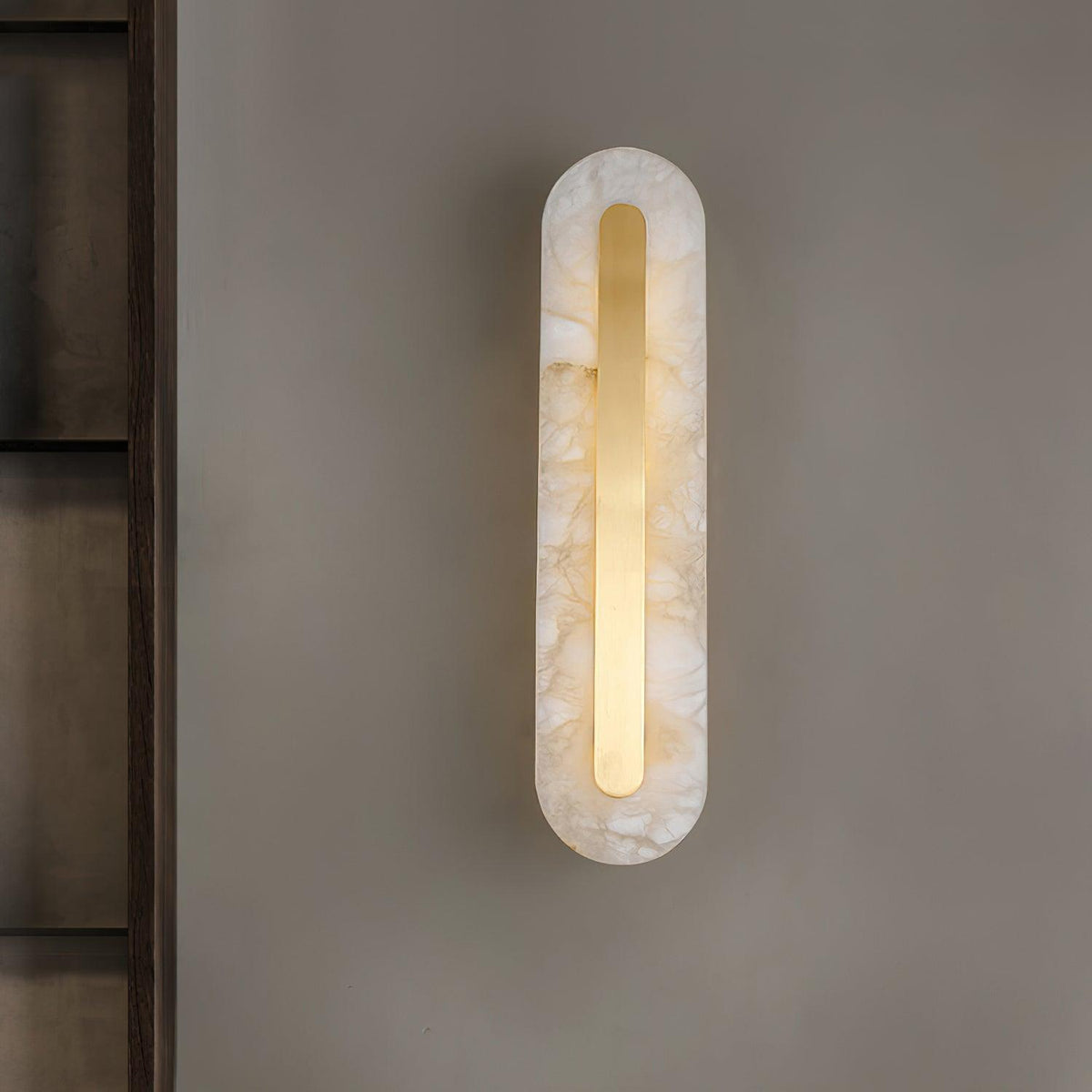 Ronan Alabaster Rounded Wall Lamp