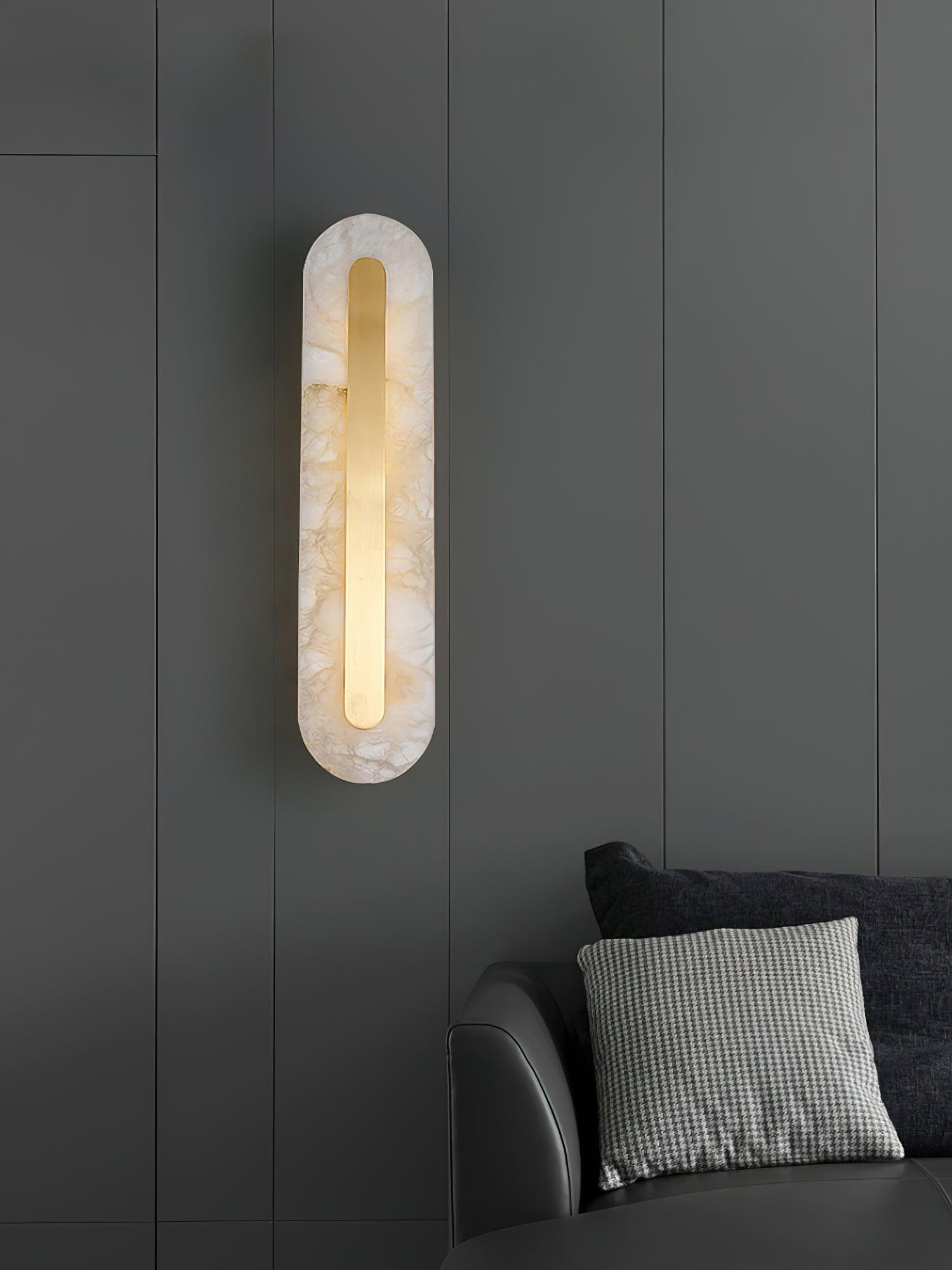 Selvia Minimalist Alabaster Wall Light