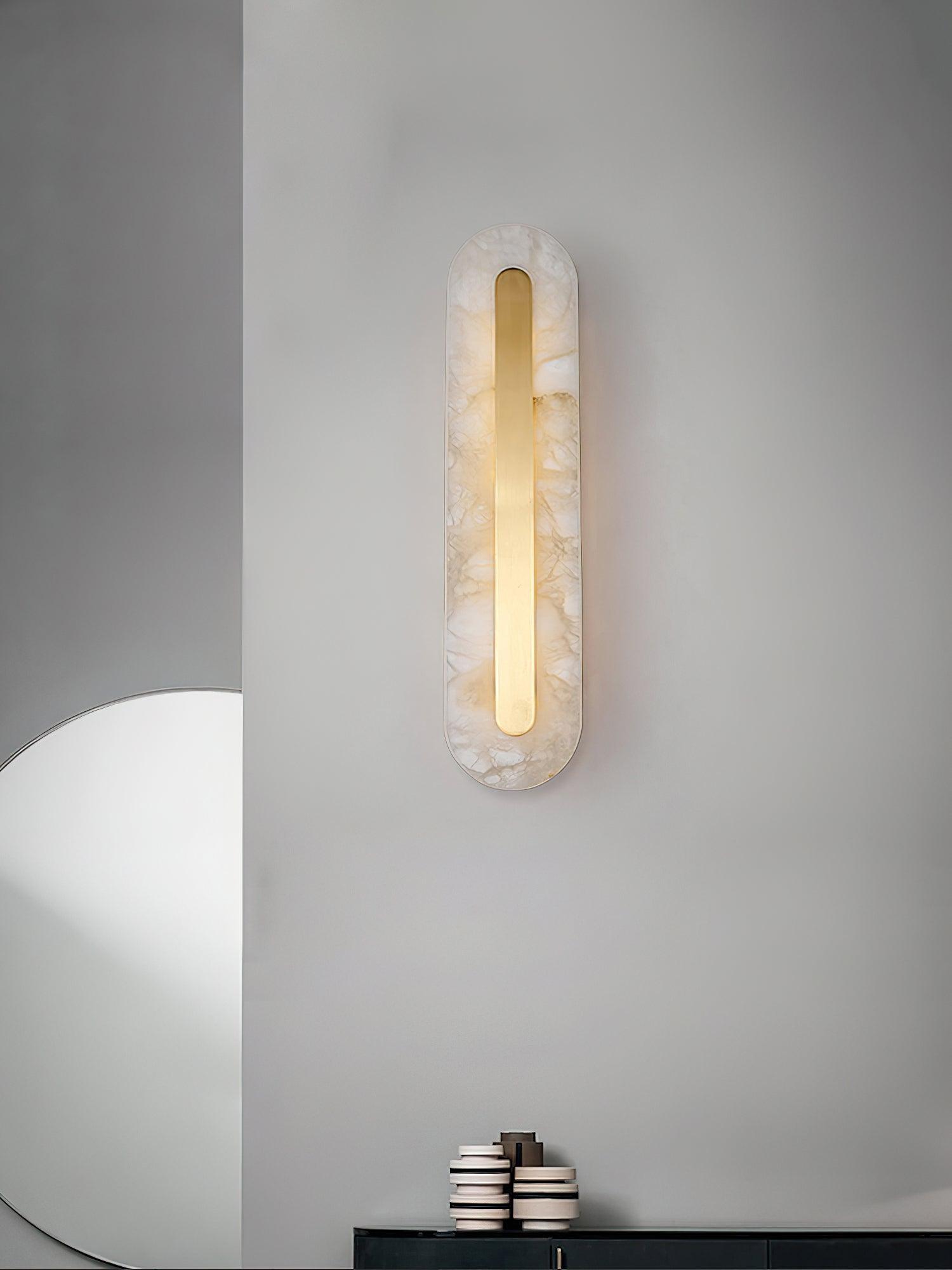 Selvia Minimalist Alabaster Wall Light