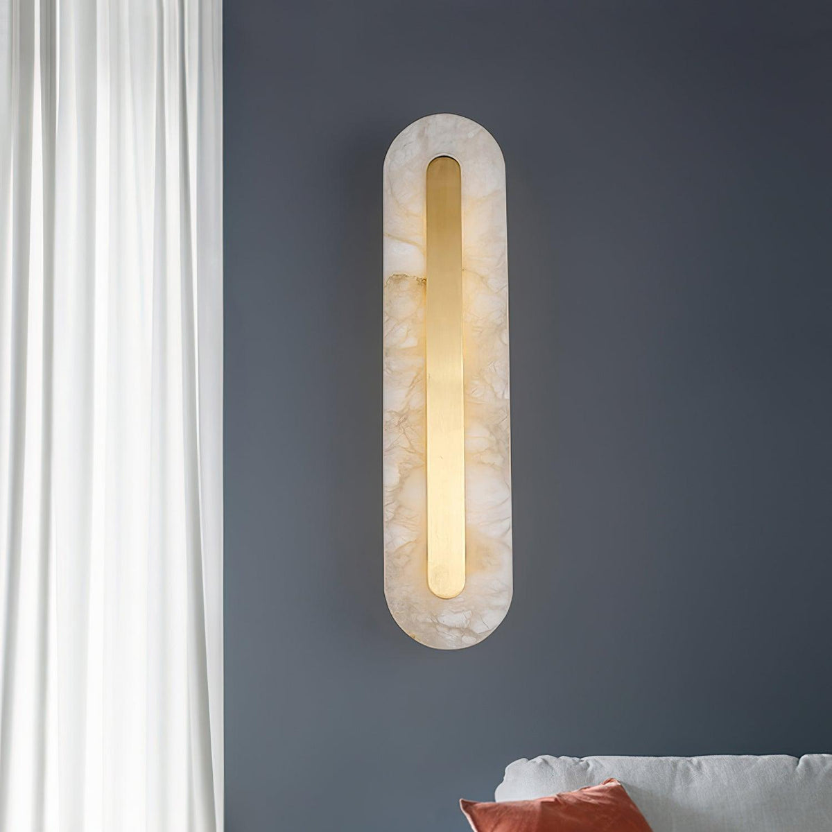 Selvia Minimalist Alabaster Wall Light