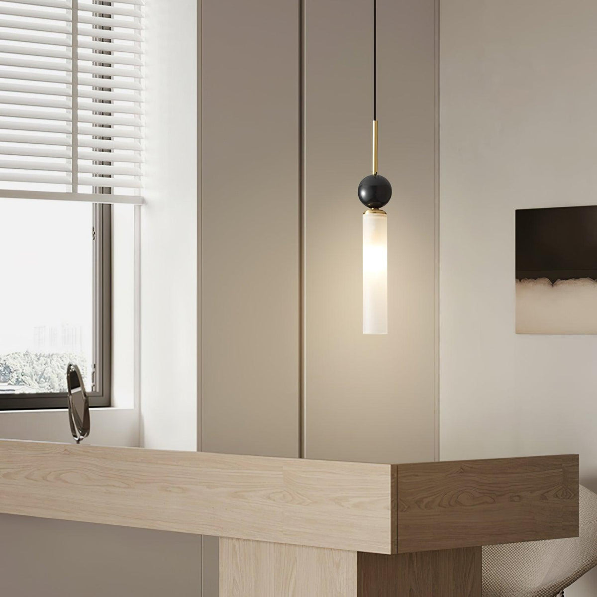 Petueria Minimalist Marble Pendant Light