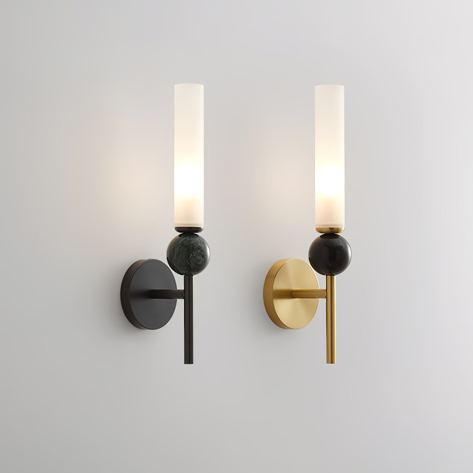 Dulane Modern Minimalist Vertical Marble Wall Lamp