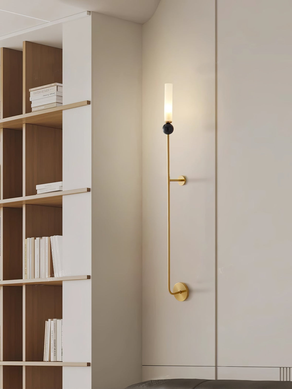 Dulane Modern Minimalist Vertical Marble Wall Lamp