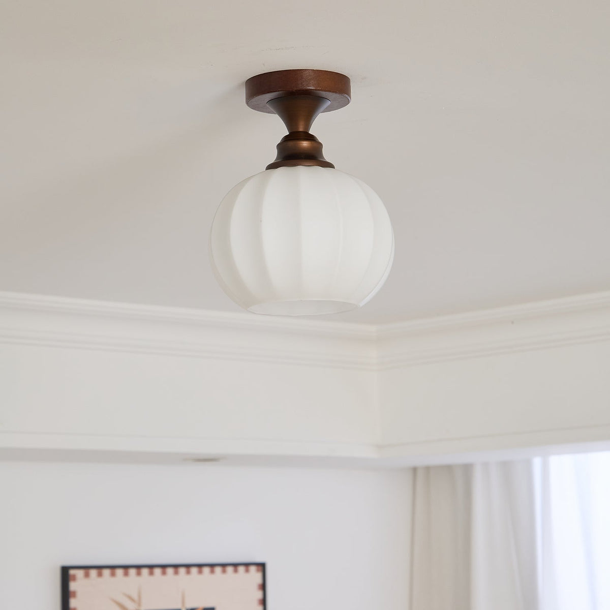 Alveneth Premium Nordic Art Glass Ceiling Lamp