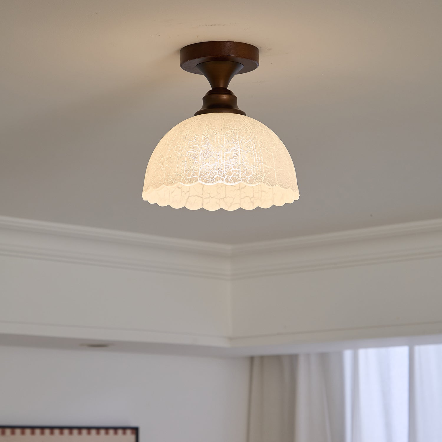Alveneth Premium Nordic Art Glass Ceiling Lamp