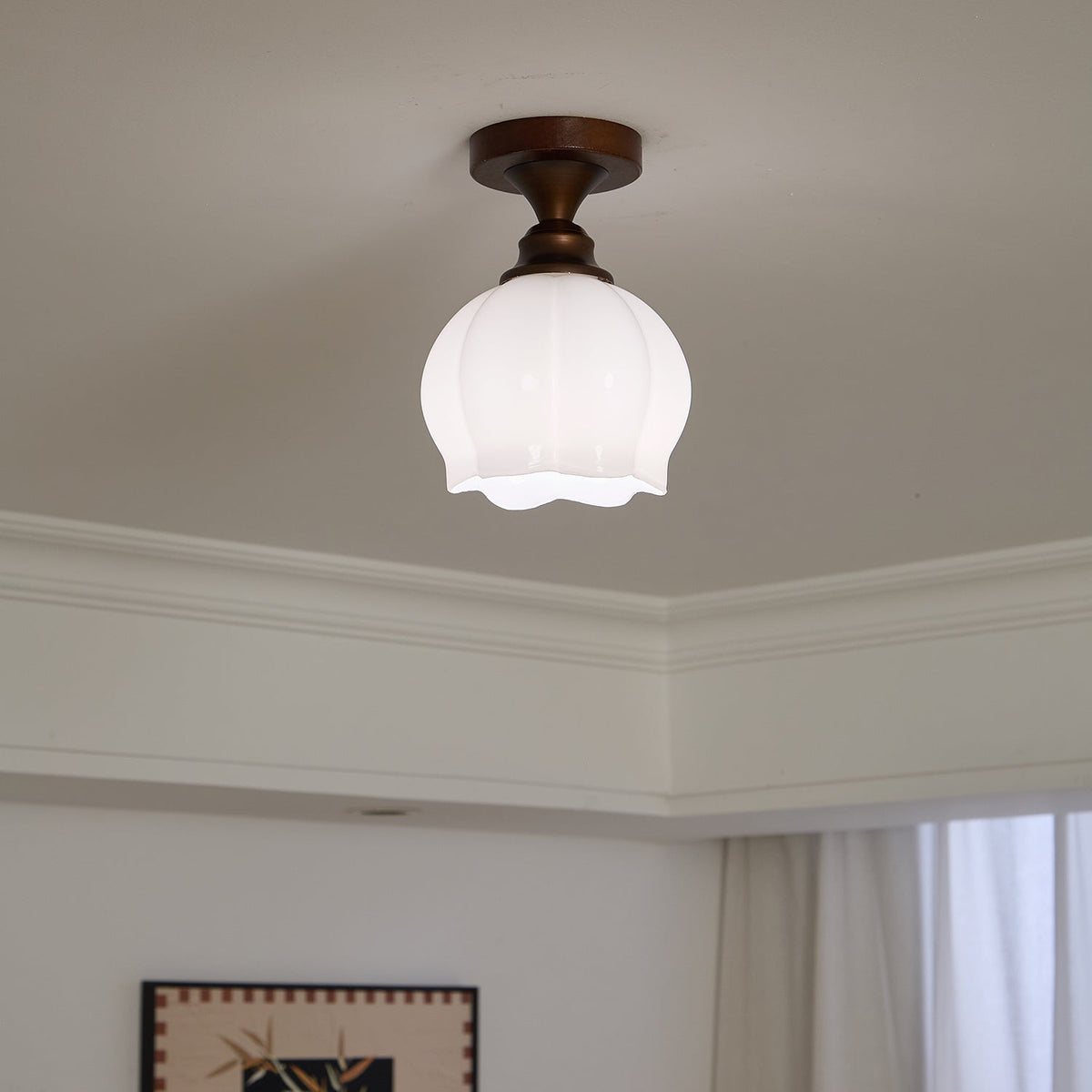 Alveneth Premium Nordic Art Glass Ceiling Lamp