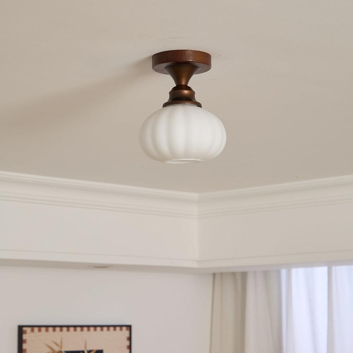 Alveneth Premium Nordic Art Glass Ceiling Lamp