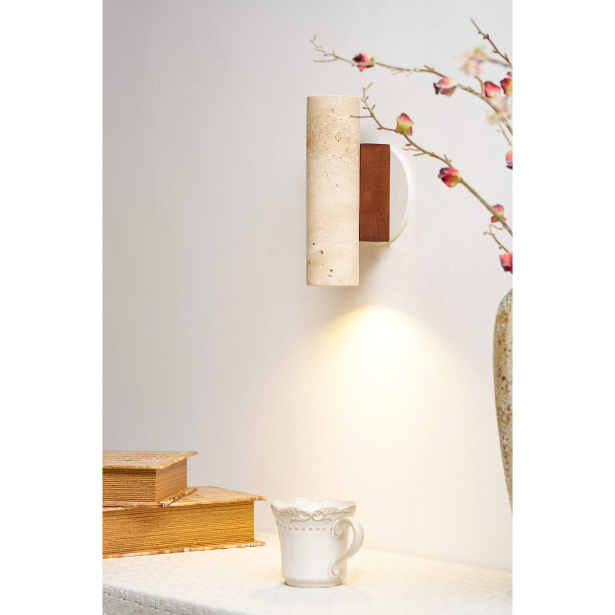 Norenina Travertine Wall Lamp