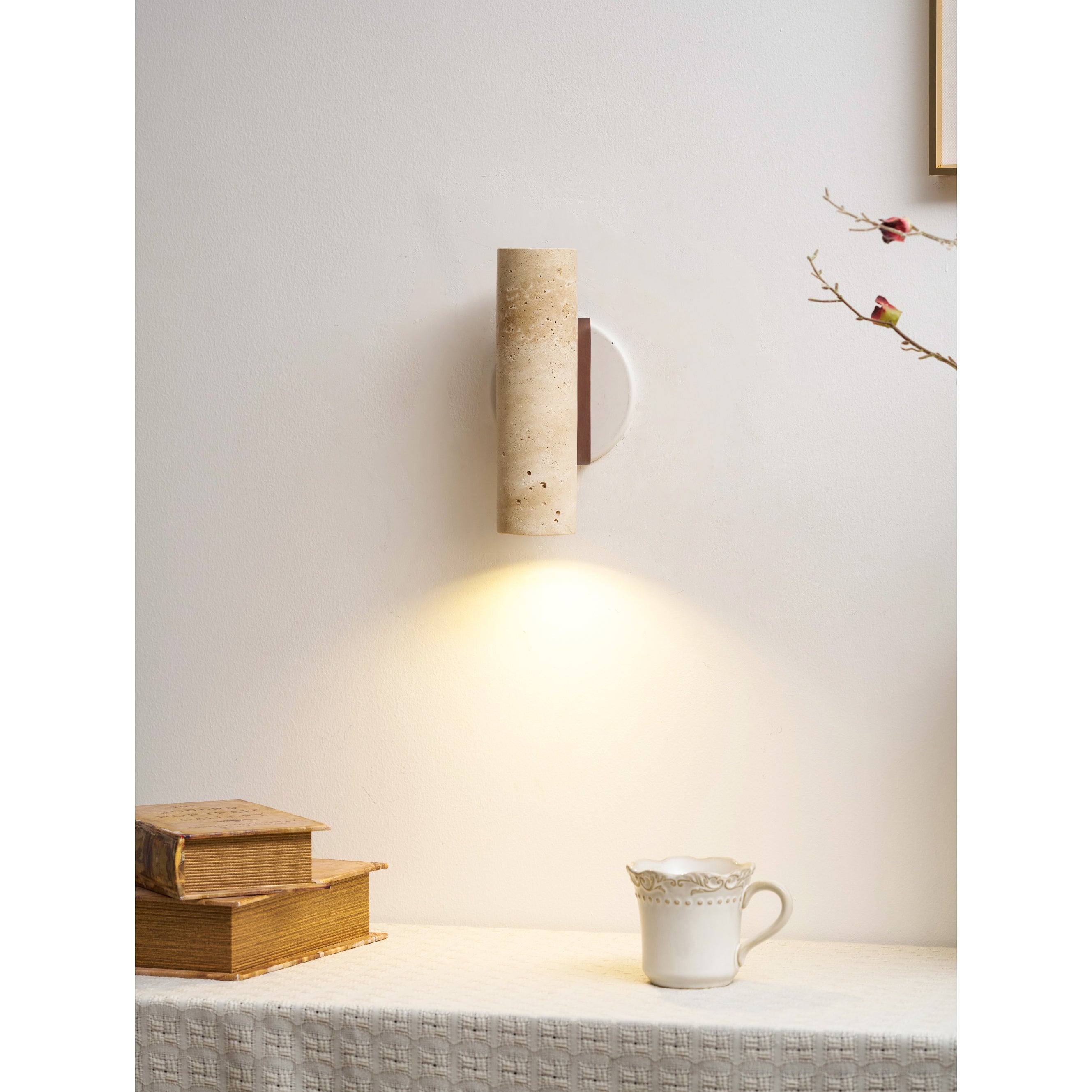 Norenina Travertine Wall Lamp