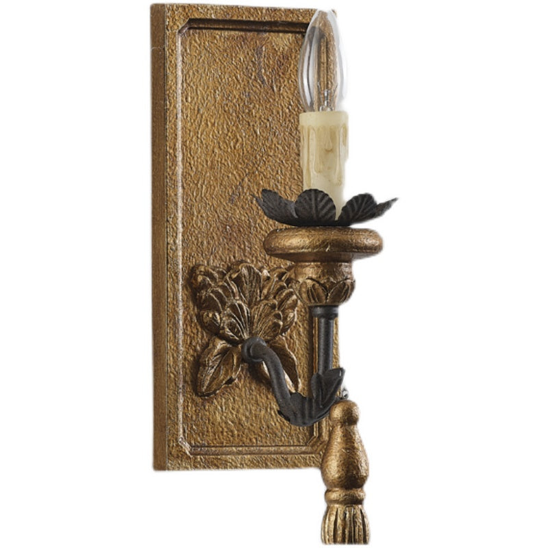 Aldearia Vintage Elegance Wood Wall Lamp