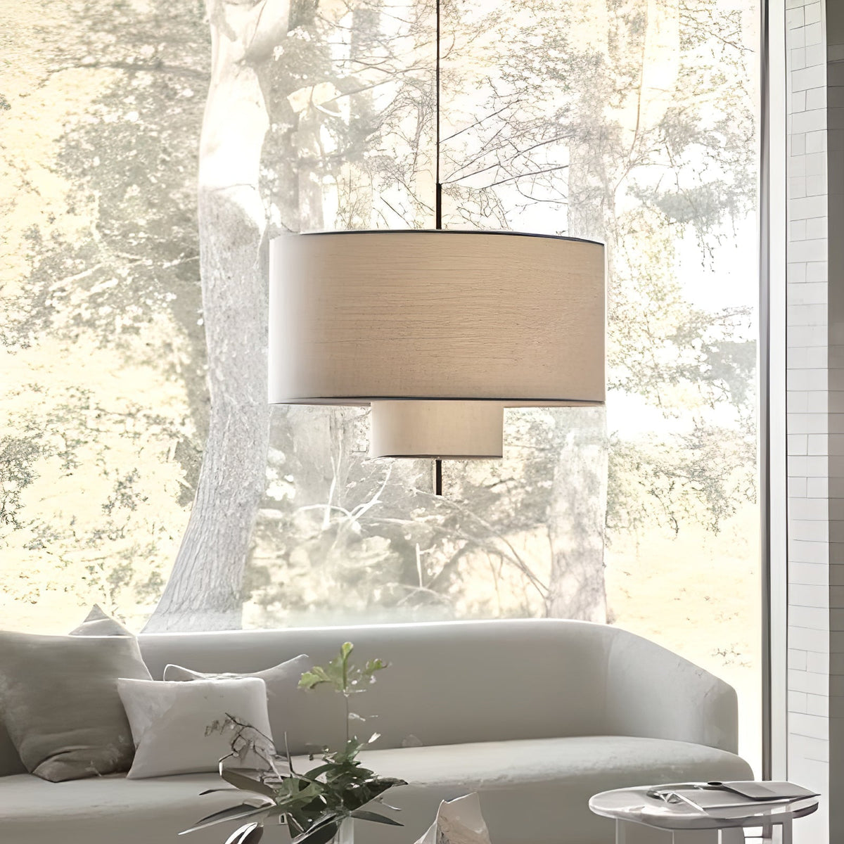 Ulphaa Modern Minimalist Fabric Pendant Lamp