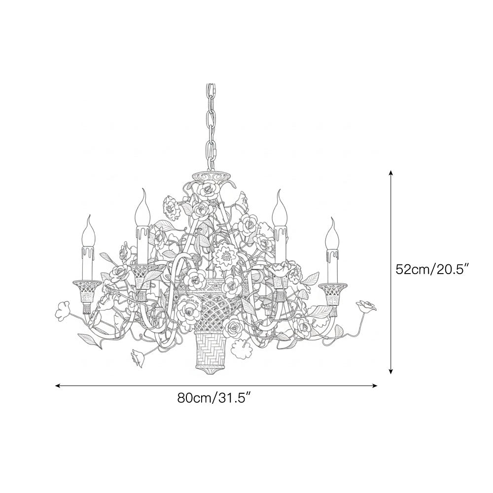 Corisande Flowers Chandelier