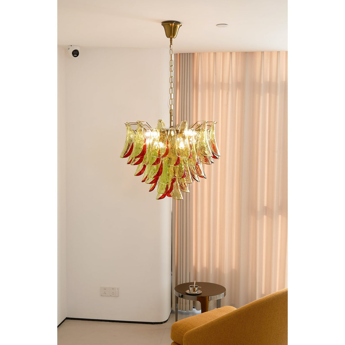 Celoraria Chandelier Murano Glass Petal Elegant