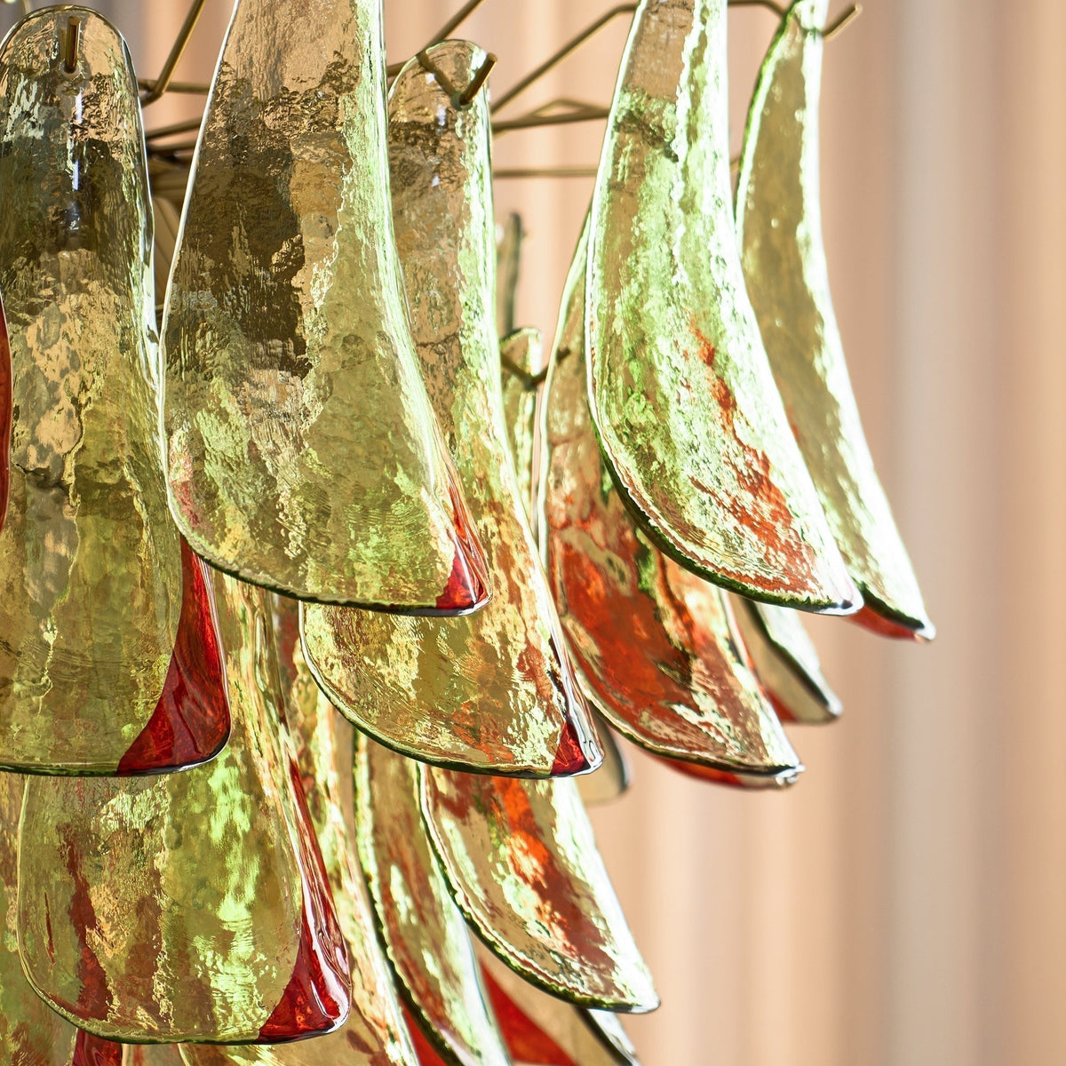 Celoraria Chandelier Murano Glass Petal Elegant