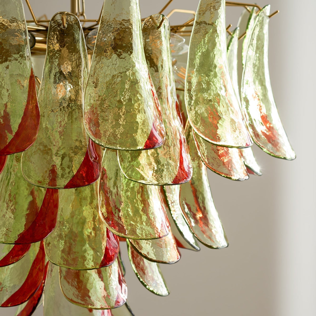 Celoraria Chandelier Murano Glass Petal Elegant