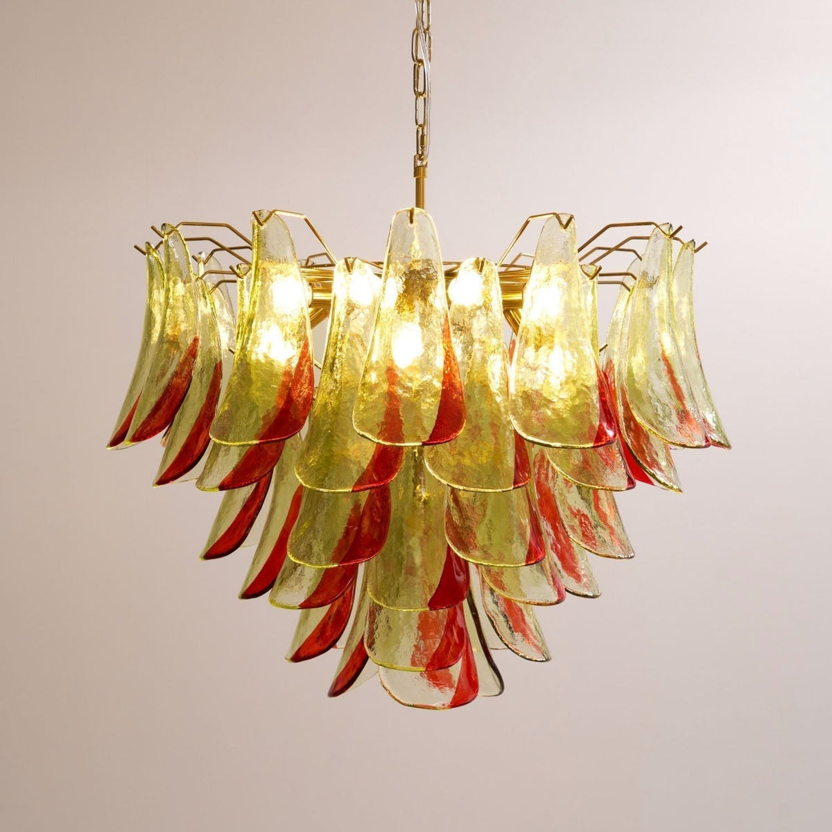 Celoraria Chandelier Murano Glass Petal Elegant