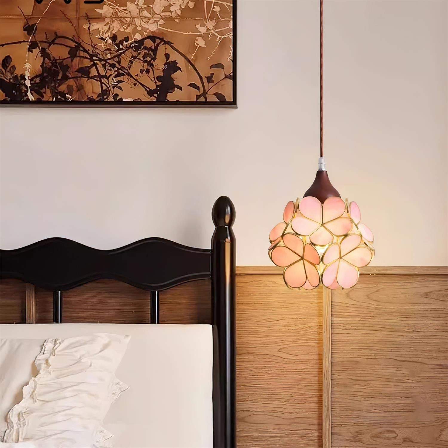 Velina Pink Petal Pendant Light - Neutral Decor