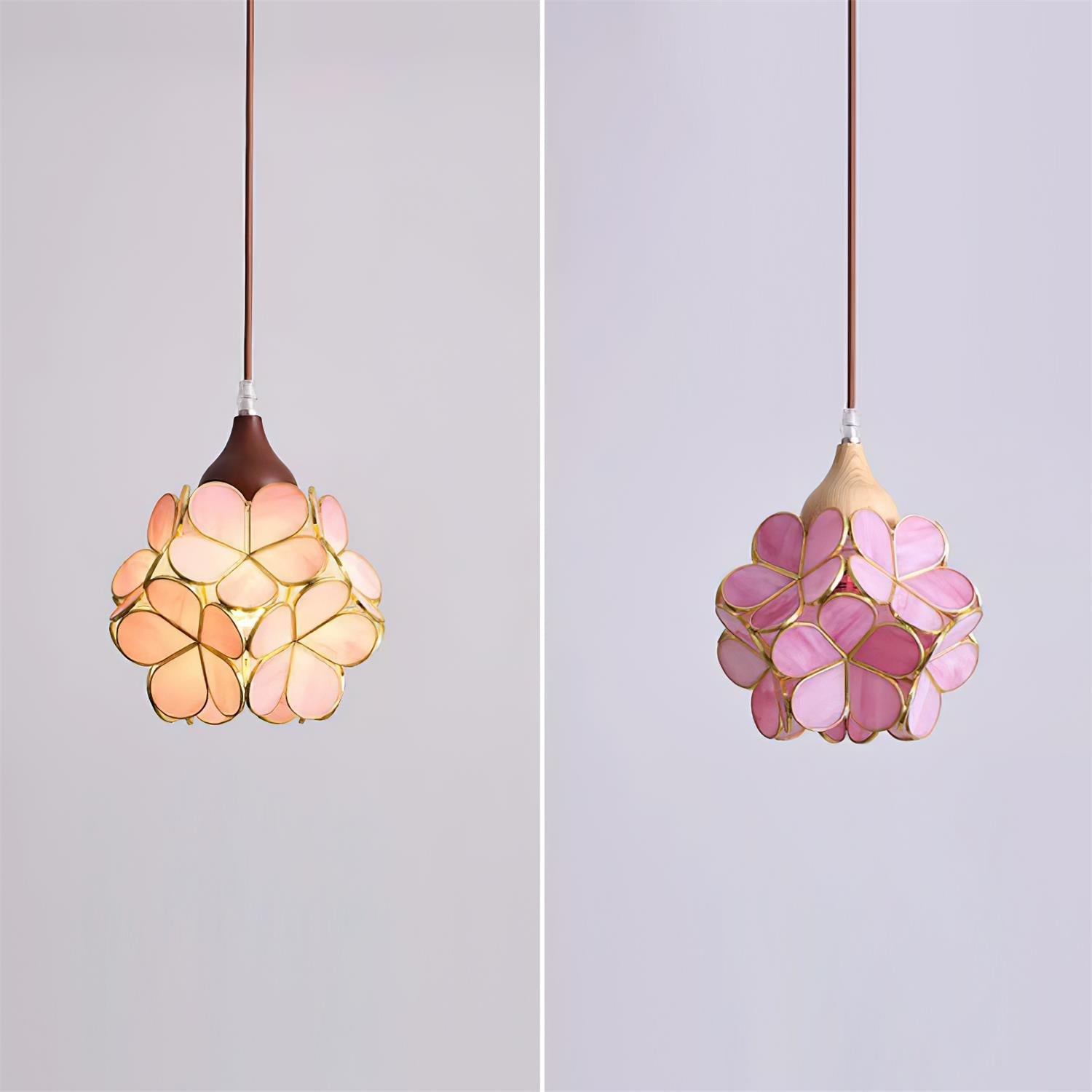Velina Pink Petal Pendant Light - Neutral Decor