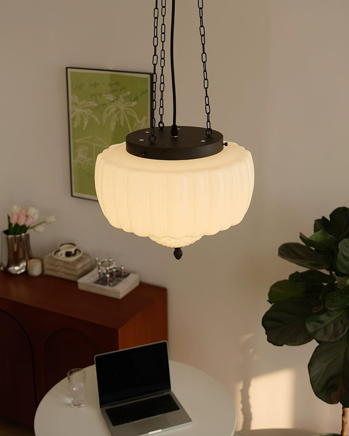 Yara Contemporary Glass Pendant Light