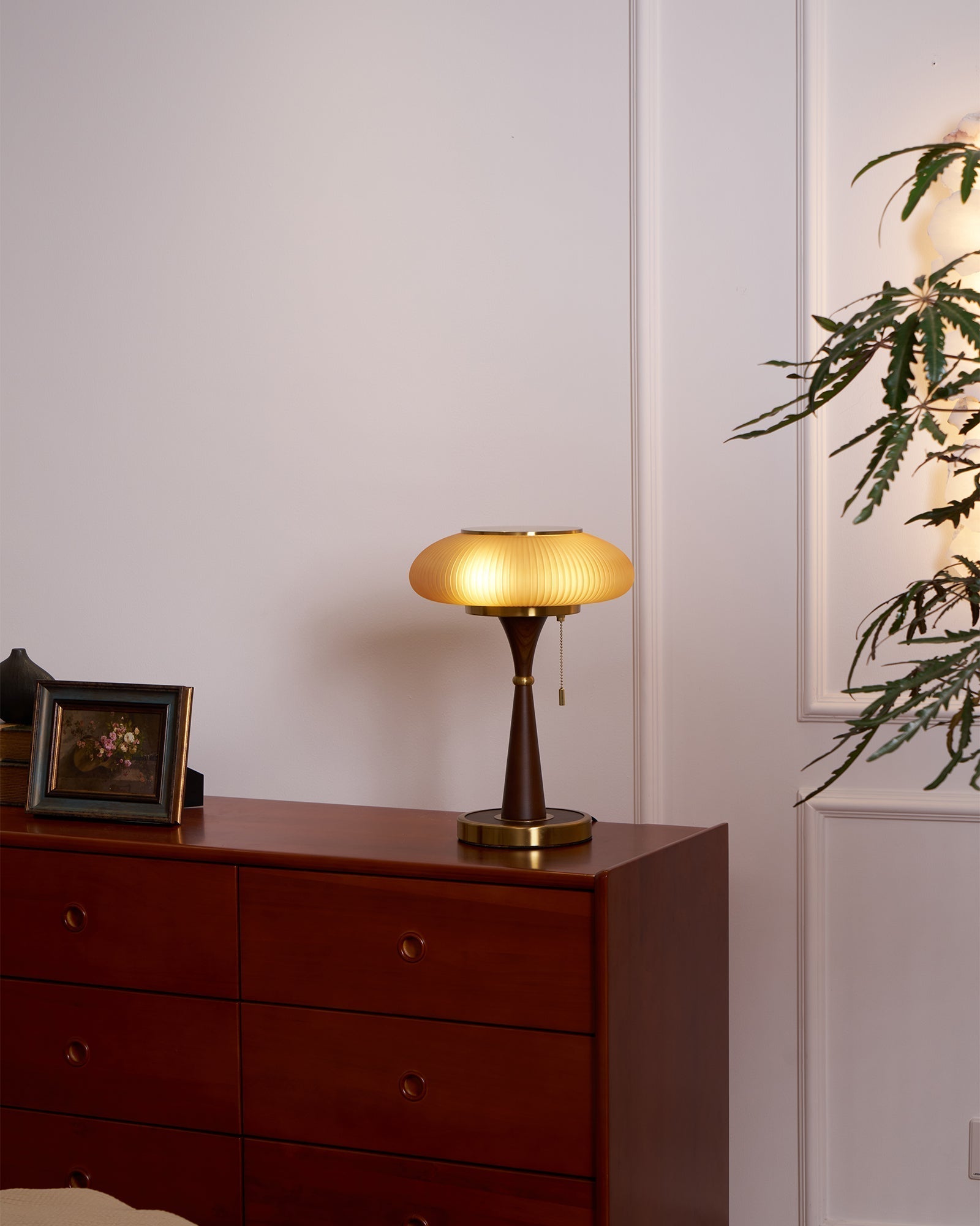 Orton Wood Vintage Table Lamp - Neutral Decor