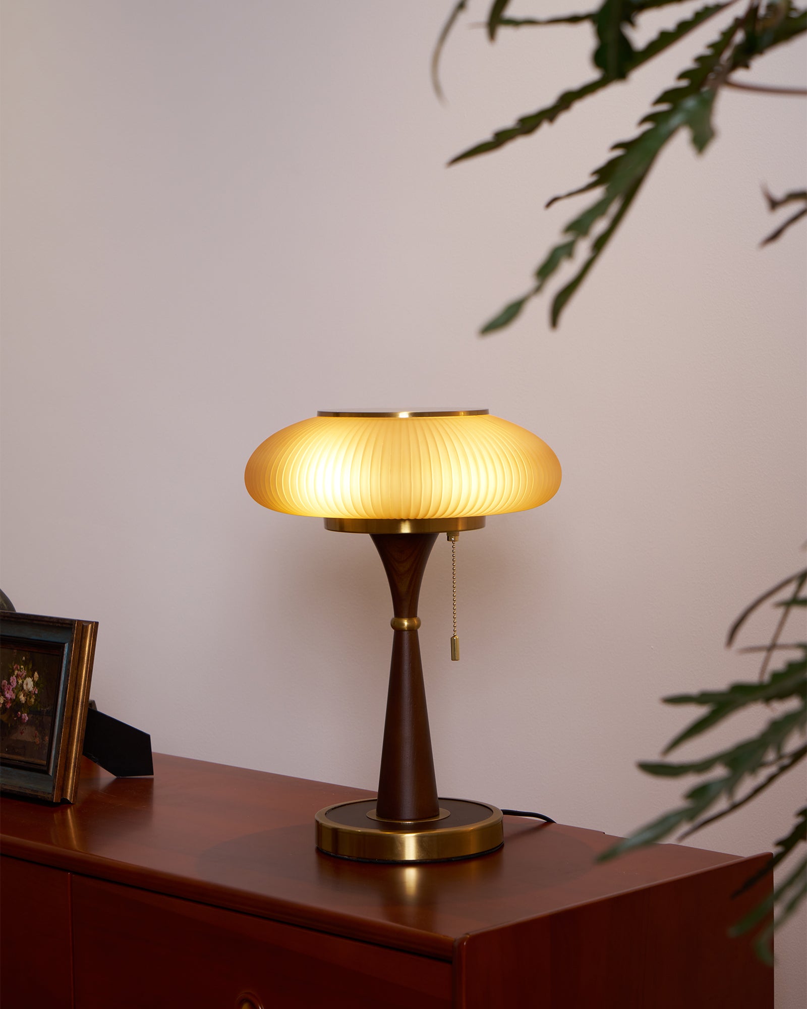 Orton Wood Vintage Table Lamp - Neutral Decor