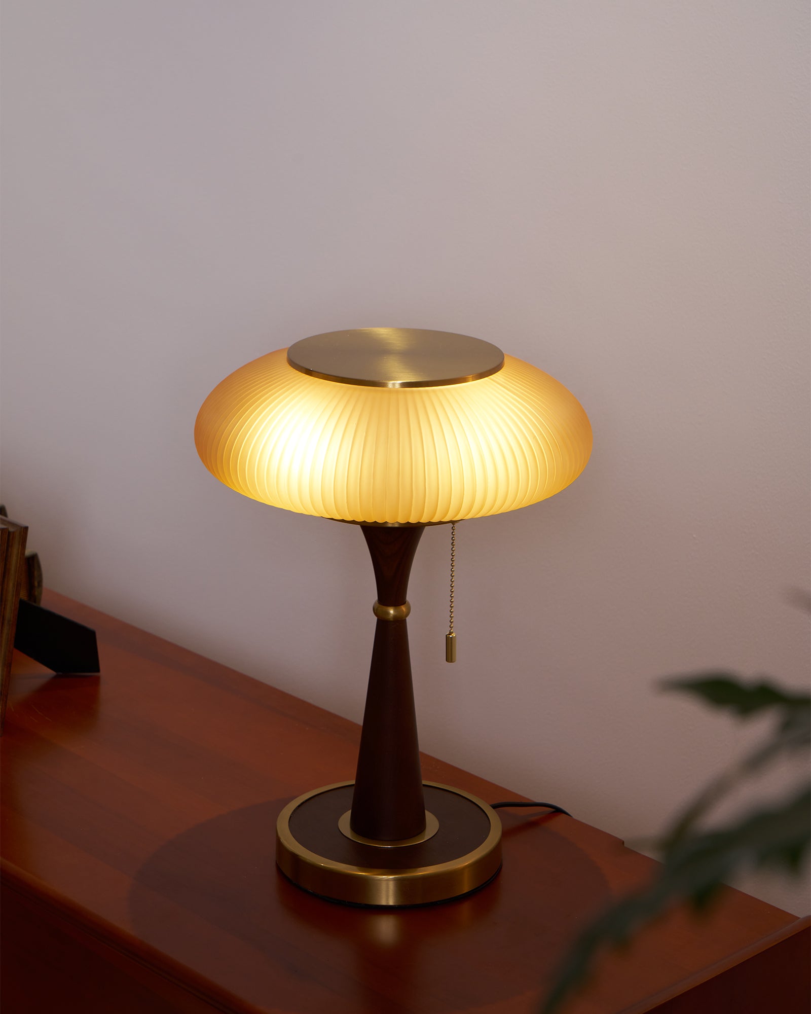 Orton Wood Vintage Table Lamp - Neutral Decor