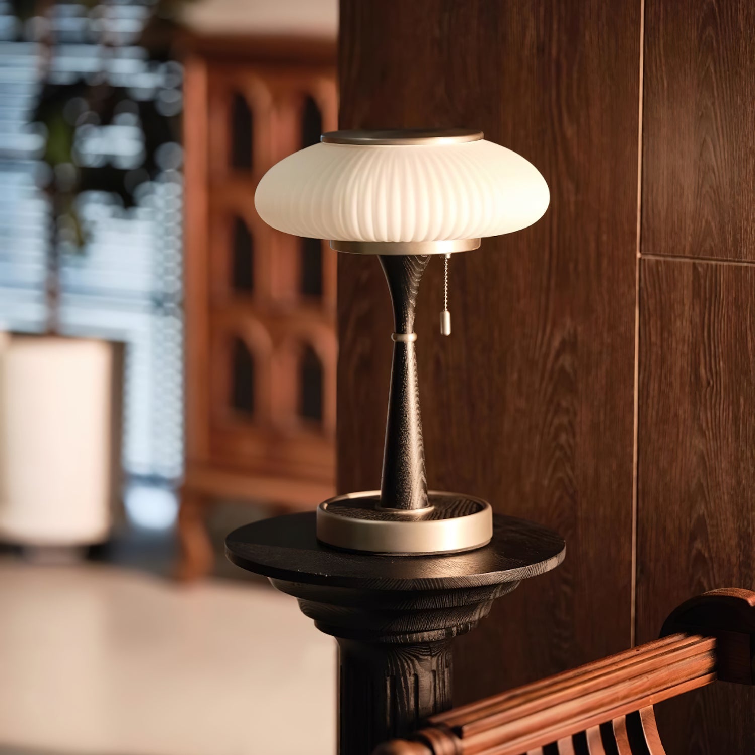 Orton Wood Vintage Table Lamp - Neutral Decor