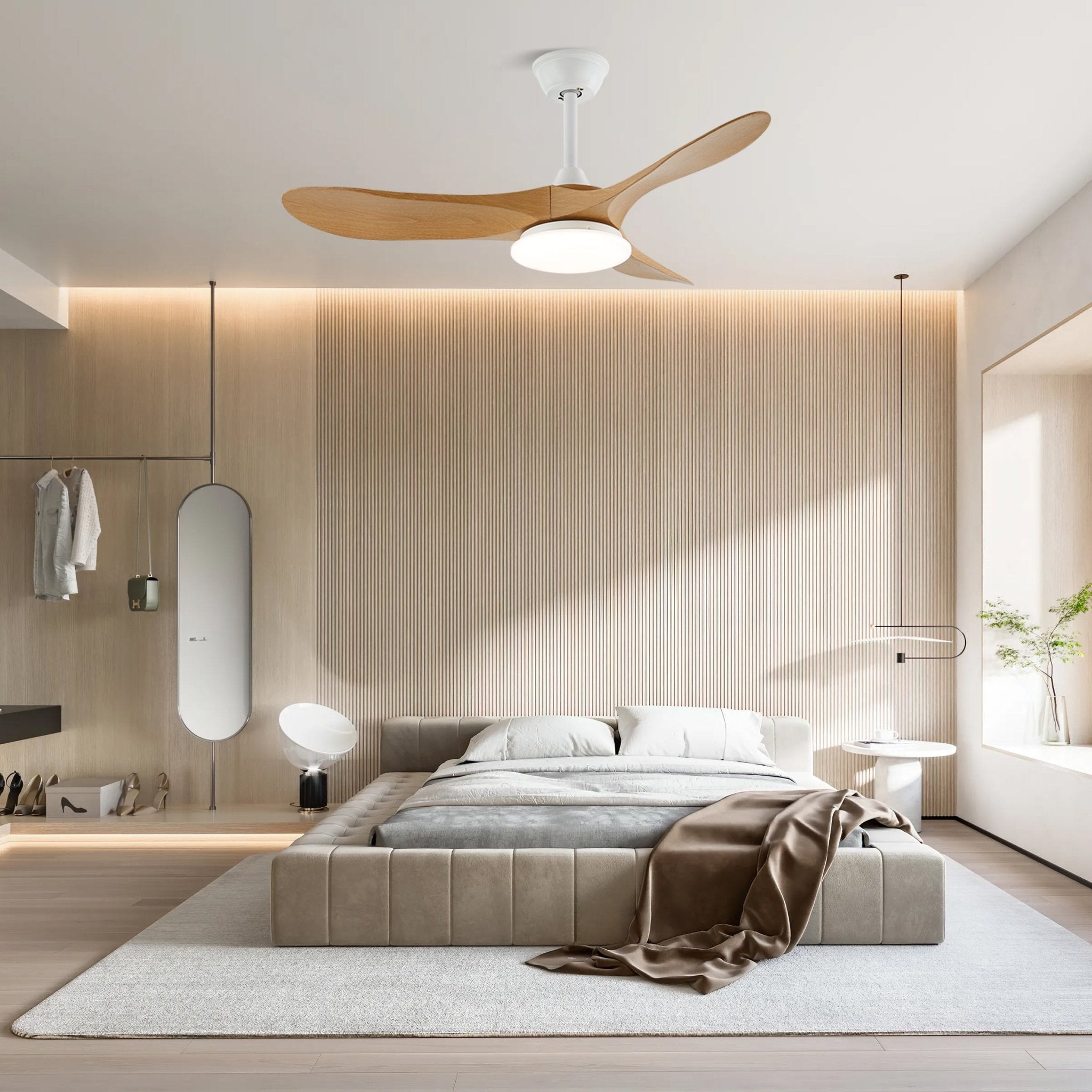 Oriken Minimalist Ceiling Fan Light