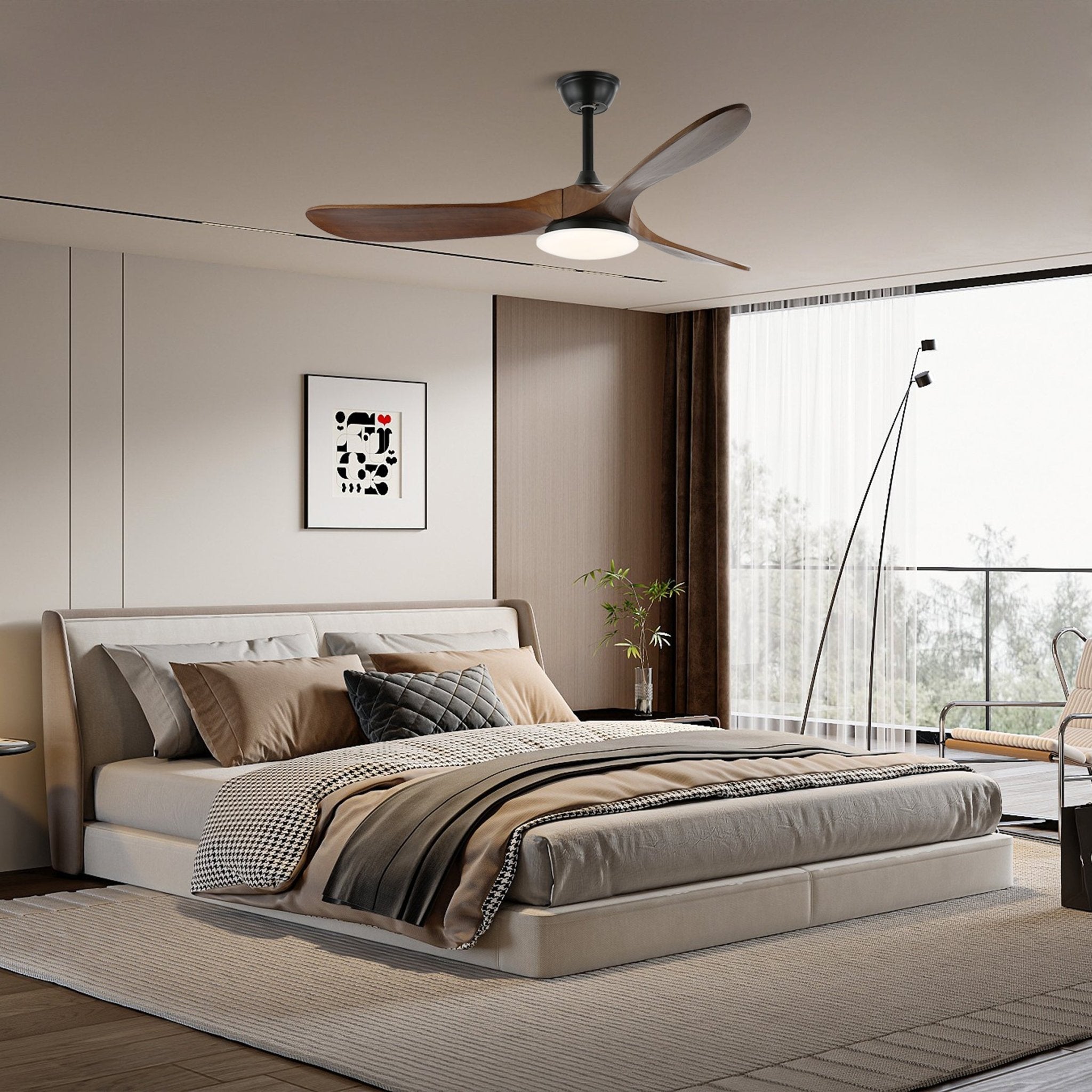 Oriken Minimalist Ceiling Fan Light