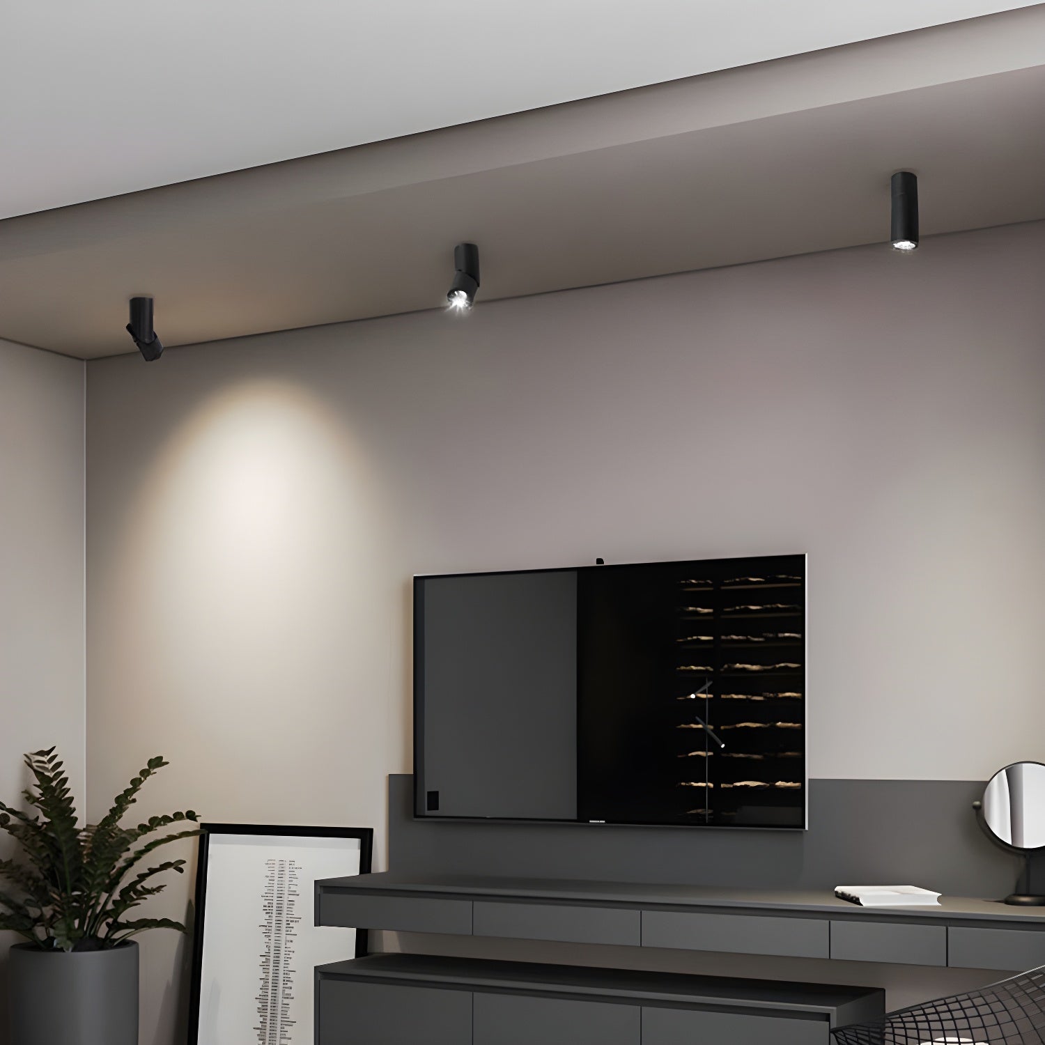 Ivinir Modern Minimalist Pivot Surface Downlight Ceiling lamp