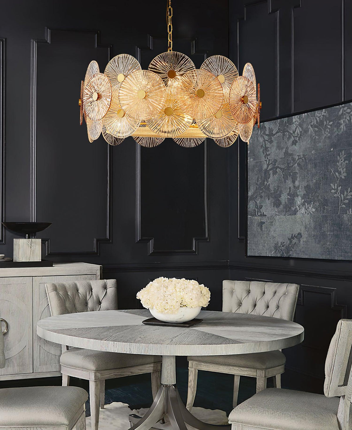 Liororiel Glass Chandelier Light